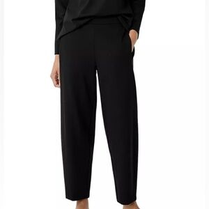 NWT Eileen Fisher Black Lantern Ankle Pants Size 1X